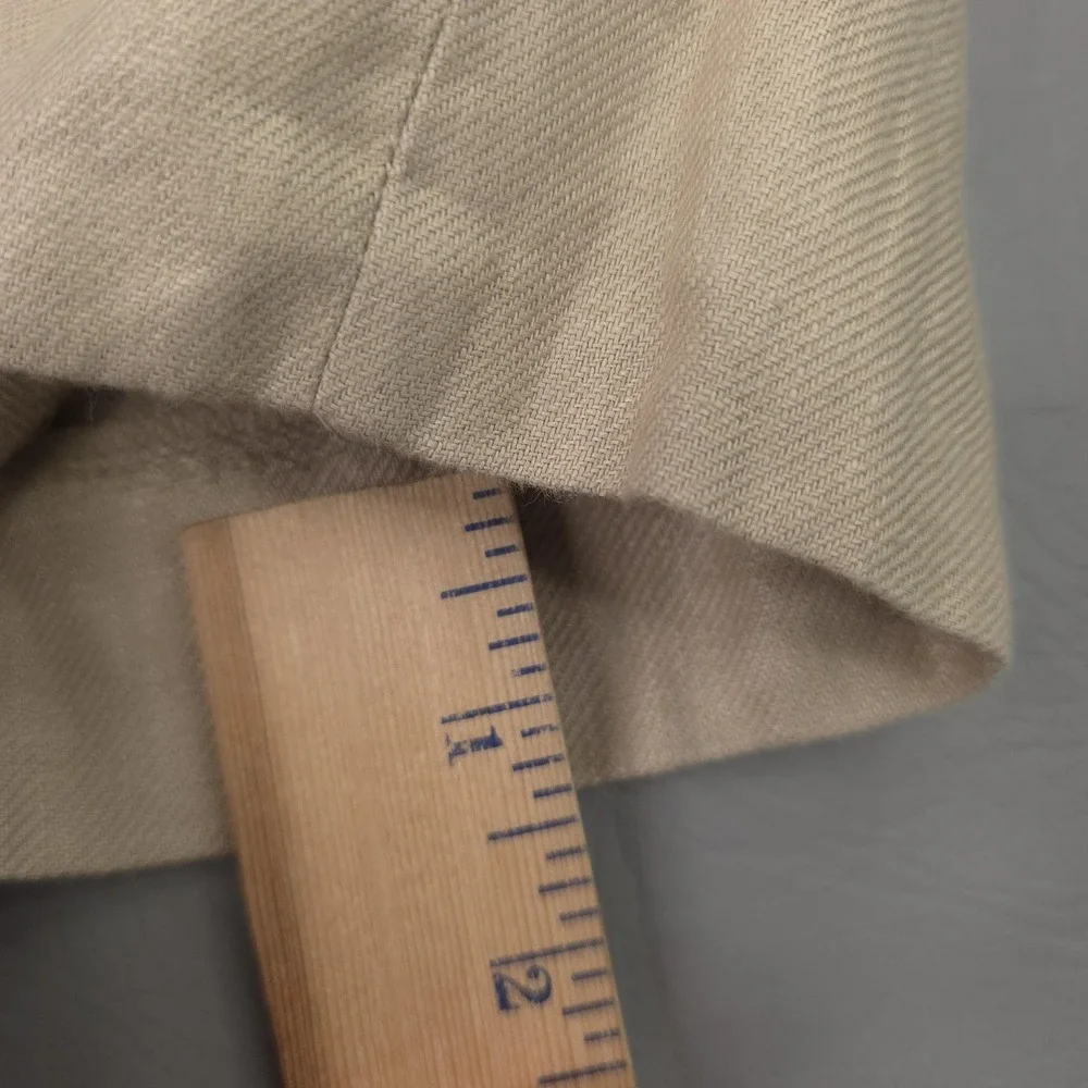 Banana Republic Cargo Pants Mens 31x30 Beige Linen Tailored Slim Fit Summer